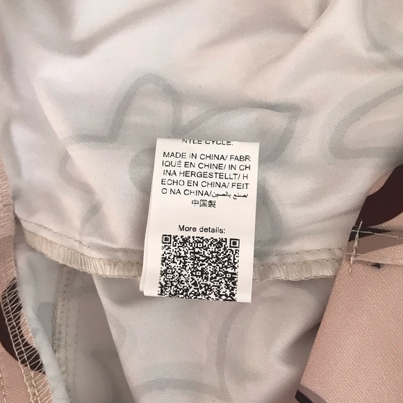 🔴 4/$15 SHEIN Qutie Beige & Brown Floral Print Straight Leg Pants size 6 in EUC - Picture 16 of 16